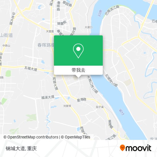 钢城大道地图