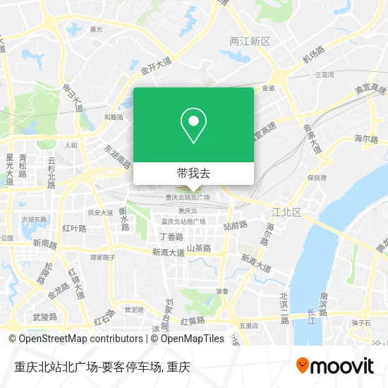 重庆北站北广场-要客停车场地图