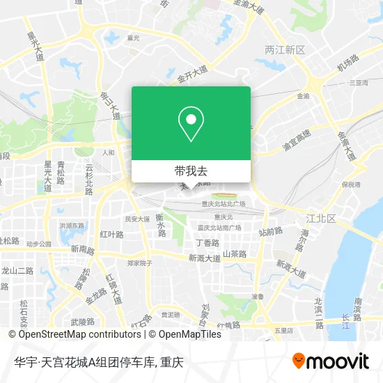 华宇·天宫花城A组团停车库地图