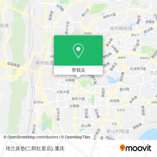 玮兰床垫(二郎红星店)地图