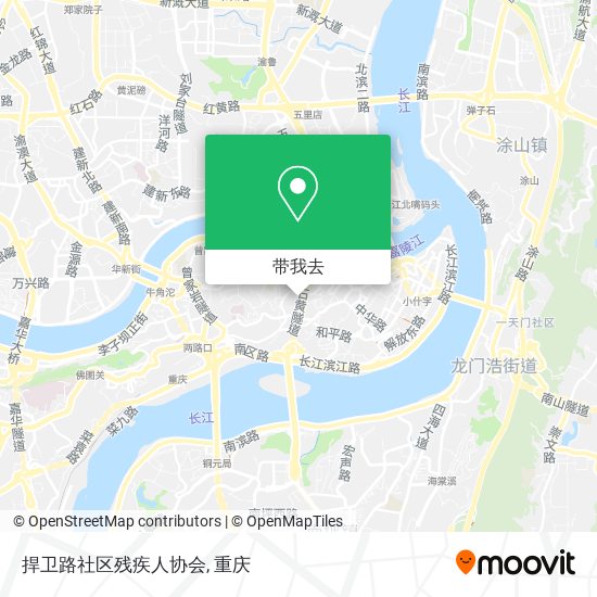 捍卫路社区残疾人协会地图