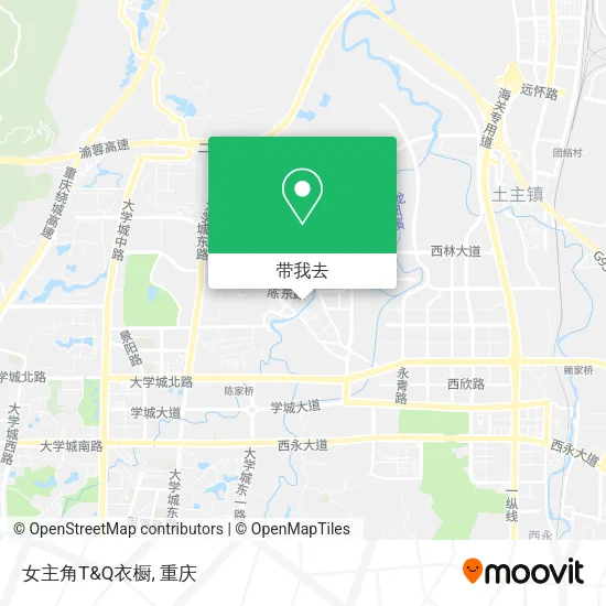 女主角T&Q衣橱地图
