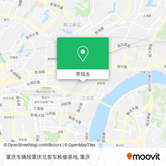 重庆车辆段重庆北客车检修基地地图