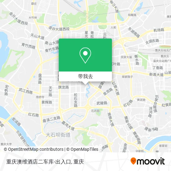 重庆澳维酒店二车库-出入口地图