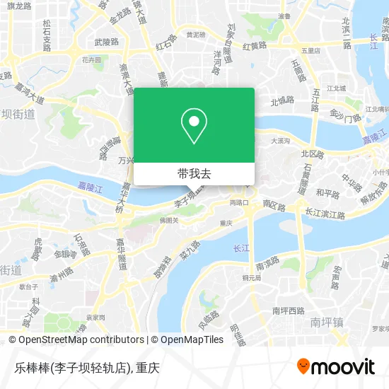 乐棒棒(李子坝轻轨店)地图