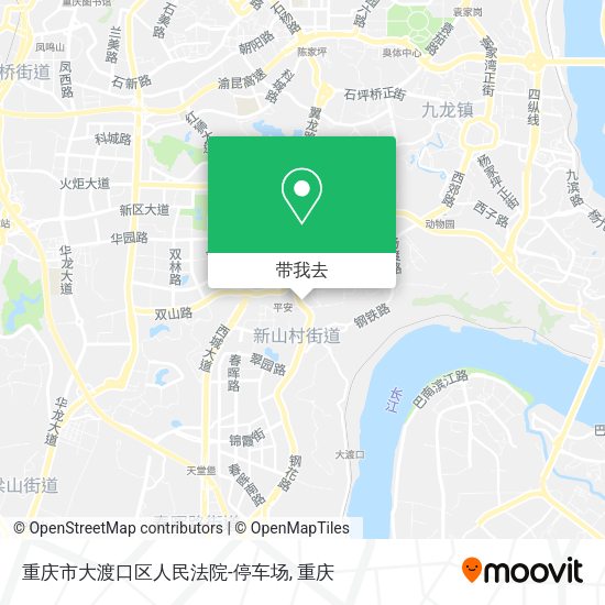 重庆市大渡口区人民法院-停车场地图