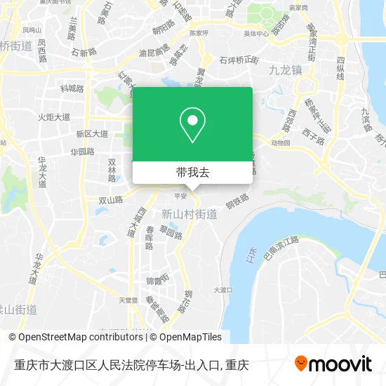 重庆市大渡口区人民法院停车场-出入口地图