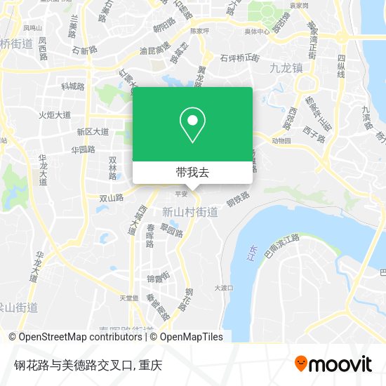 钢花路与美德路交叉口地图