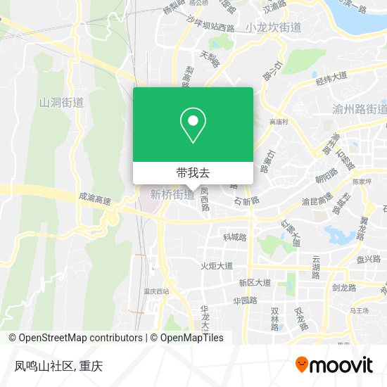 凤鸣山社区地图