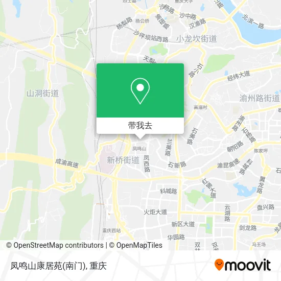 凤鸣山康居苑(南门)地图