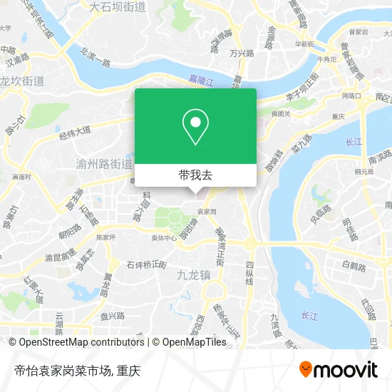帝怡袁家岗菜市场地图