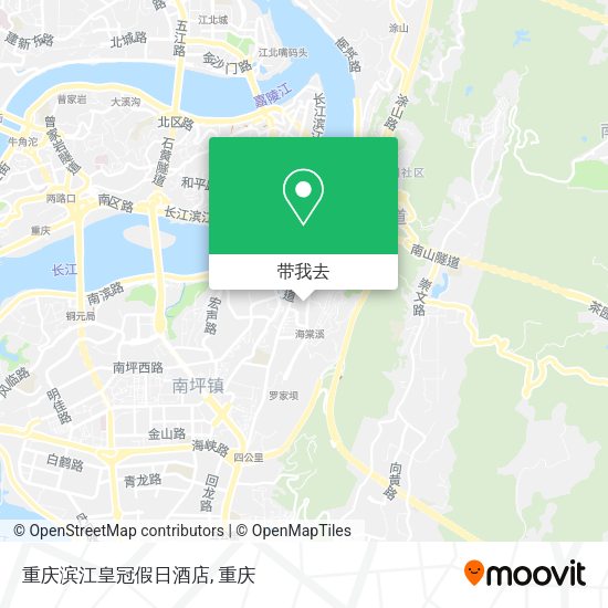 重庆滨江皇冠假日酒店地图