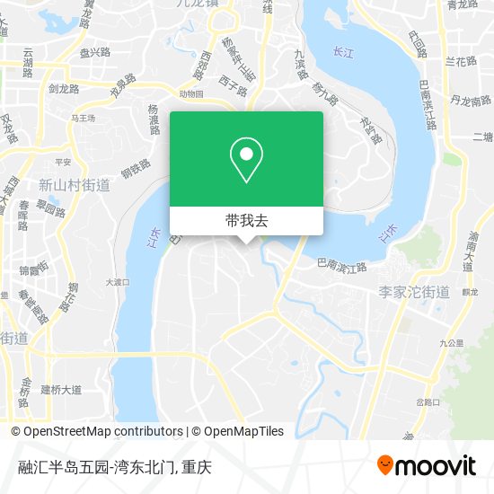 融汇半岛五园-湾东北门地图