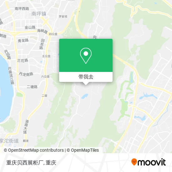 重庆贝西展柜厂地图