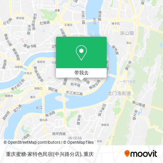 重庆蜜糖-家特色民宿(中兴路分店)地图