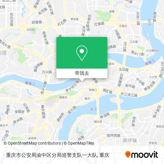 重庆市公安局渝中区分局巡警支队一大队地图