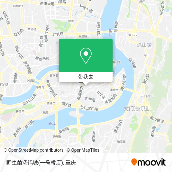 野生菌汤锅城(一号桥店)地图