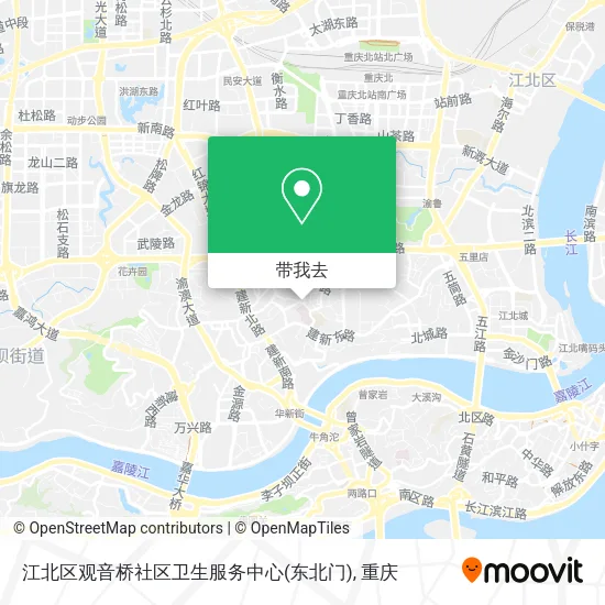 江北区观音桥社区卫生服务中心(东北门)地图