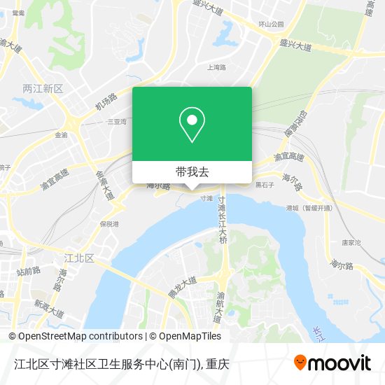 江北区寸滩社区卫生服务中心(南门)地图