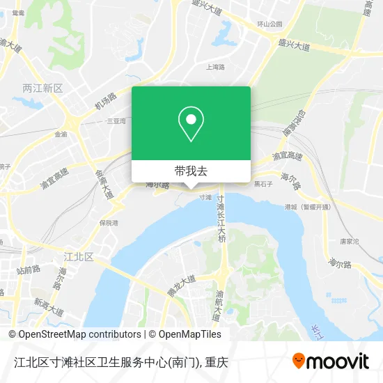 江北区寸滩社区卫生服务中心(南门)地图