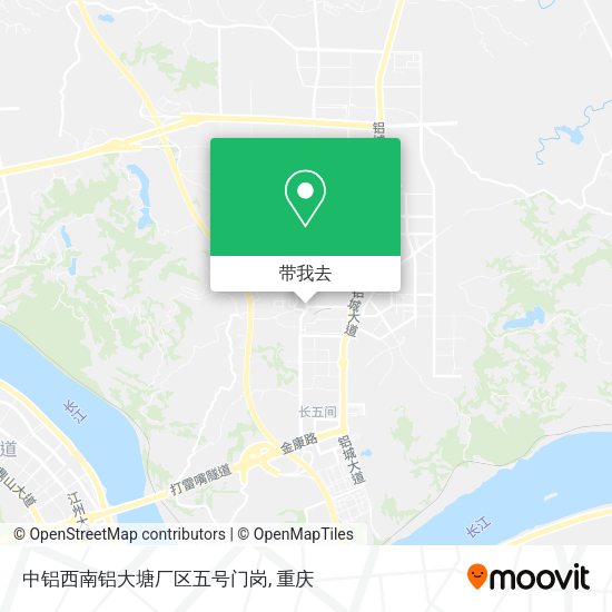 中铝西南铝大塘厂区五号门岗地图