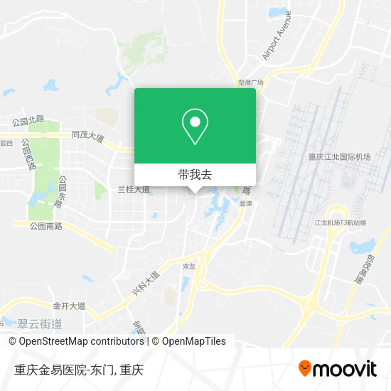 重庆金易医院-东门地图