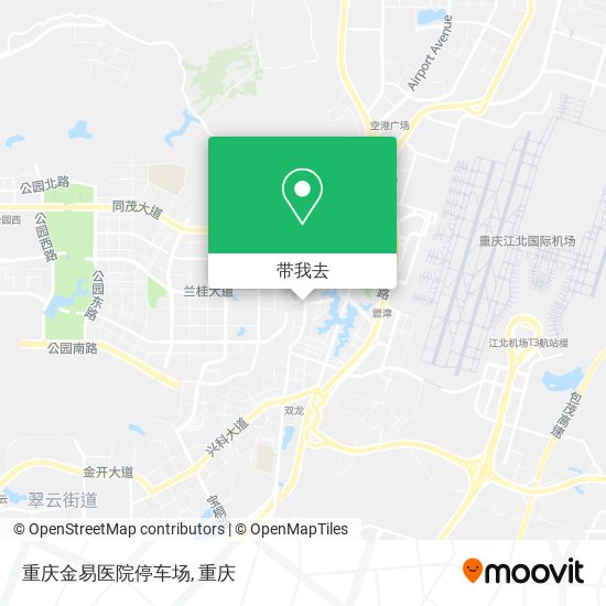 重庆金易医院停车场地图