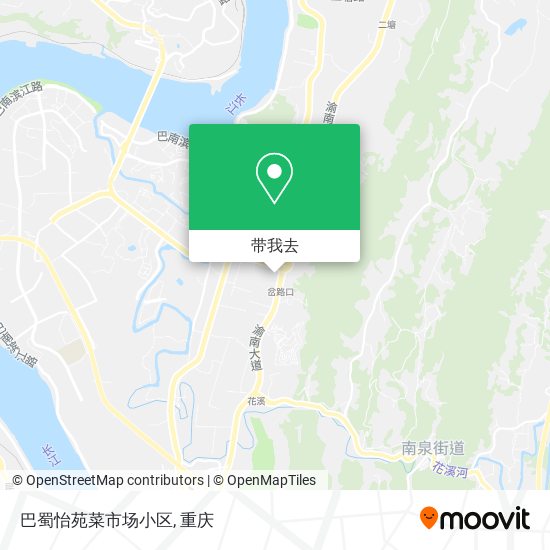 巴蜀怡苑菜市场小区地图