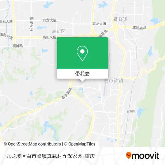 九龙坡区白市驿镇真武村五保家园地图