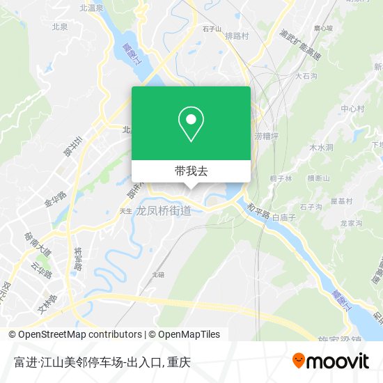 富进·江山美邻停车场-出入口地图