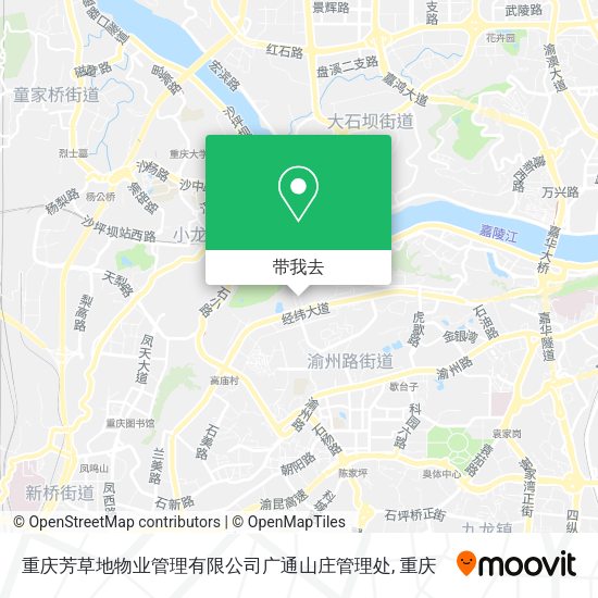 重庆芳草地物业管理有限公司广通山庄管理处地图
