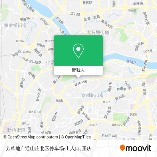 芳草地广通山庄北区停车场-出入口地图
