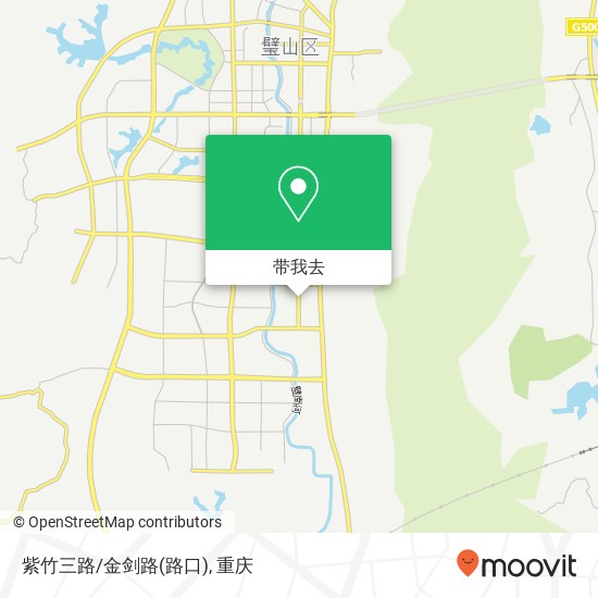 紫竹三路/金剑路(路口)地图