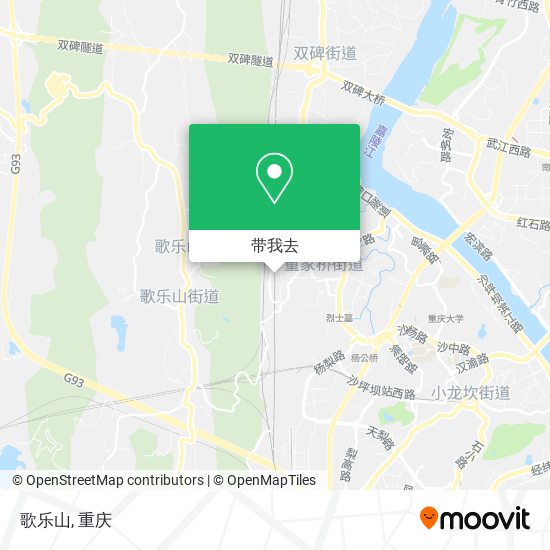 歌乐山地图