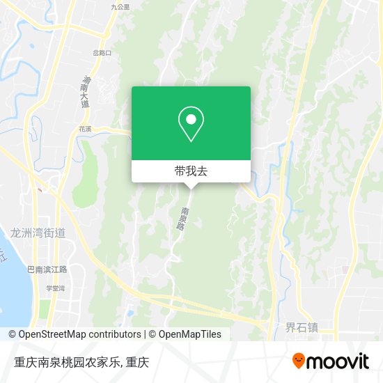 重庆南泉桃园农家乐地图