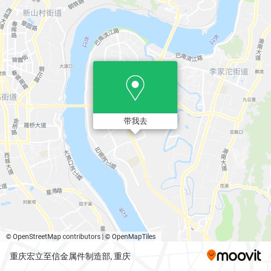 重庆宏立至信金属件制造部地图