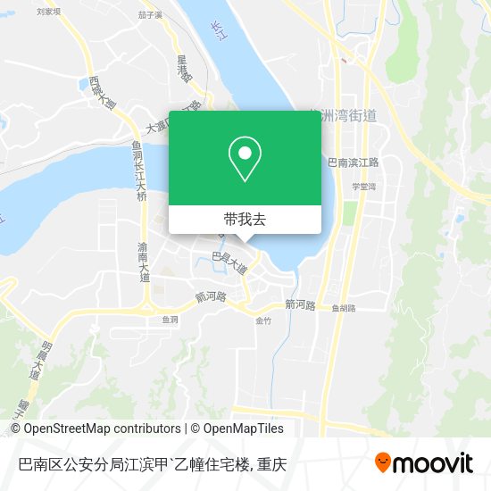 巴南区公安分局江滨甲`乙幢住宅楼地图