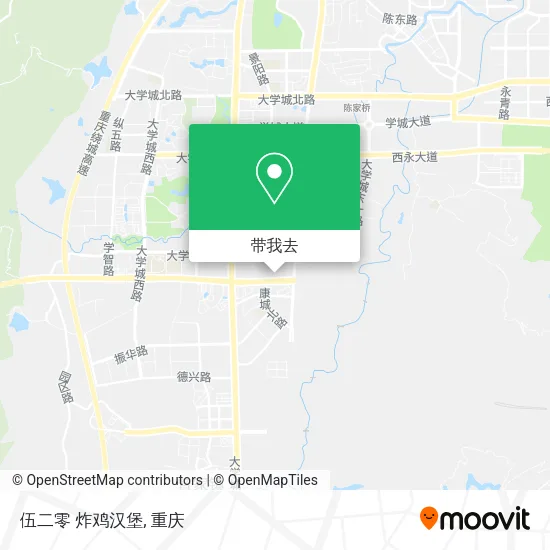 伍二零 炸鸡汉堡地图