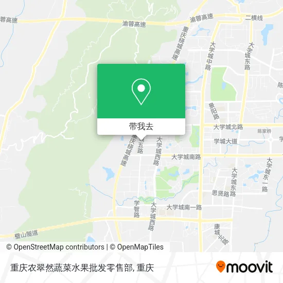 重庆农翠然蔬菜水果批发零售部地图
