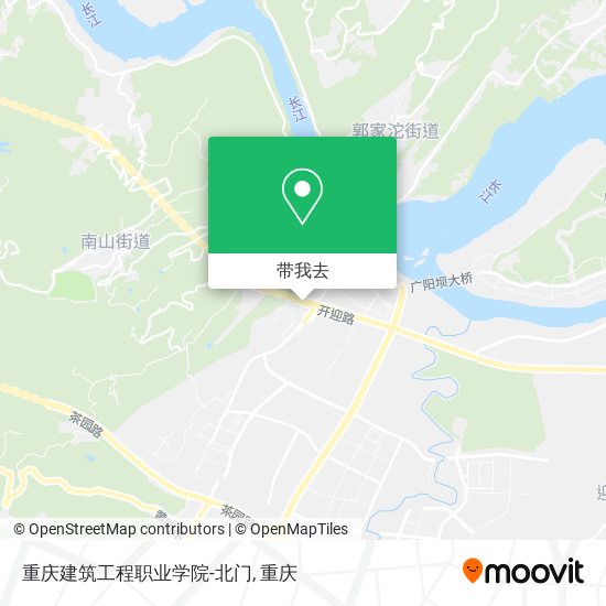 重庆建筑工程职业学院-北门地图