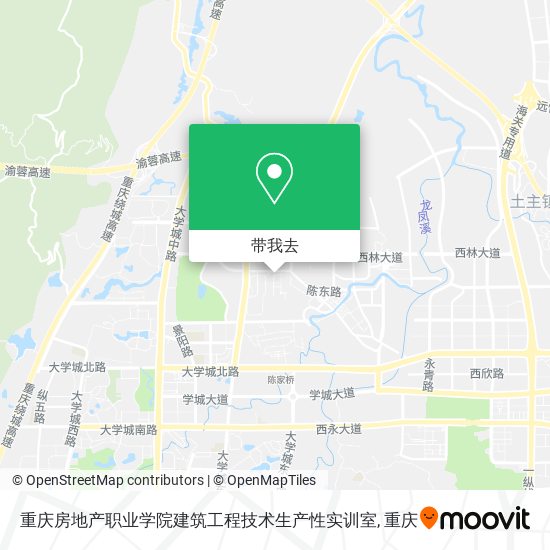 重庆房地产职业学院建筑工程技术生产性实训室地图