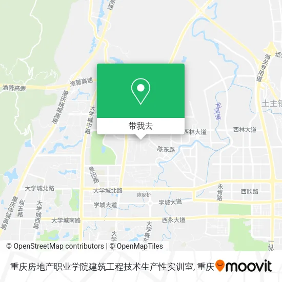 重庆房地产职业学院建筑工程技术生产性实训室地图