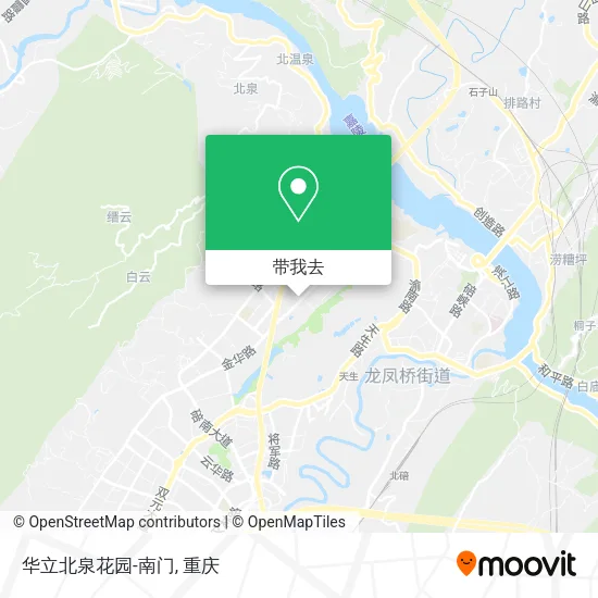 华立北泉花园-南门地图