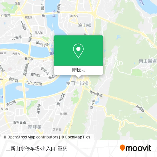 上新山水停车场-出入口地图