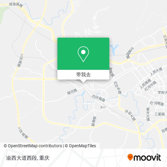 渝西大道西段地图