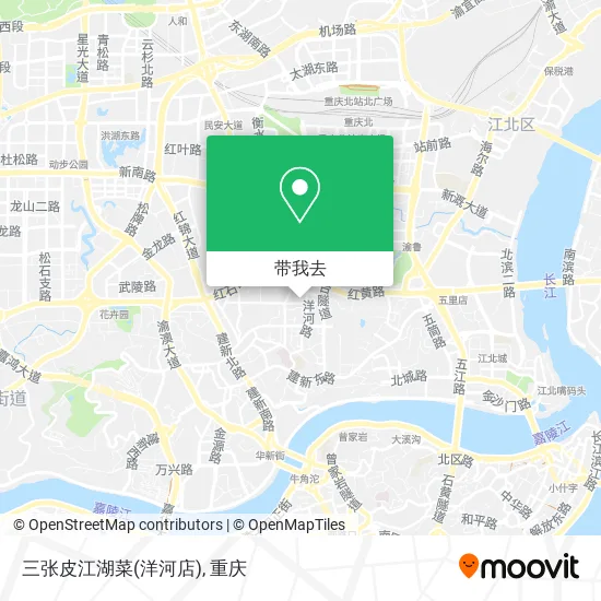 三张皮江湖菜(洋河店)地图