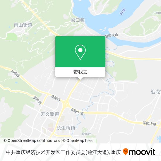中共重庆经济技术开发区工作委员会(通江大道)地图