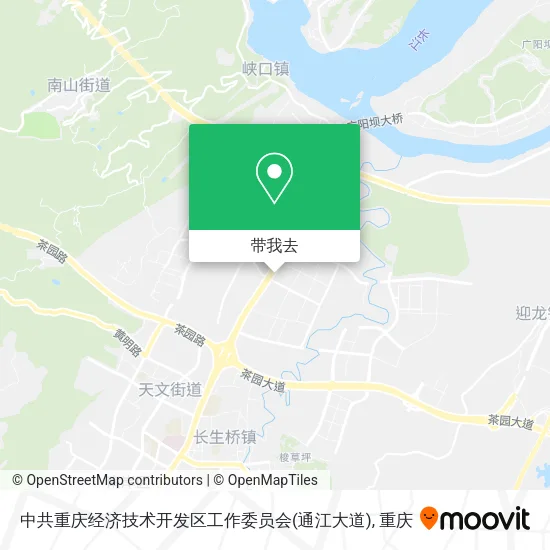 中共重庆经济技术开发区工作委员会(通江大道)地图