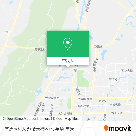 重庆医科大学(缙云校区)-停车场地图