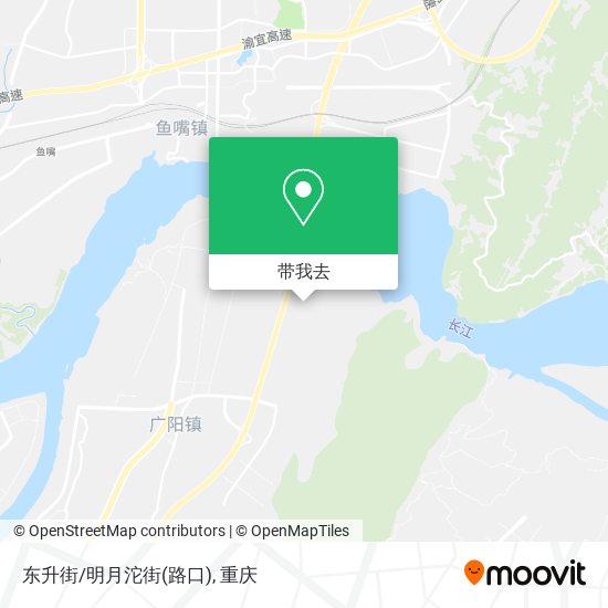 东升街/明月沱街(路口)地图
